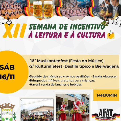 Desfile típico terá grande público na semana de incentivo à leitura e à cultura de Tunápolis