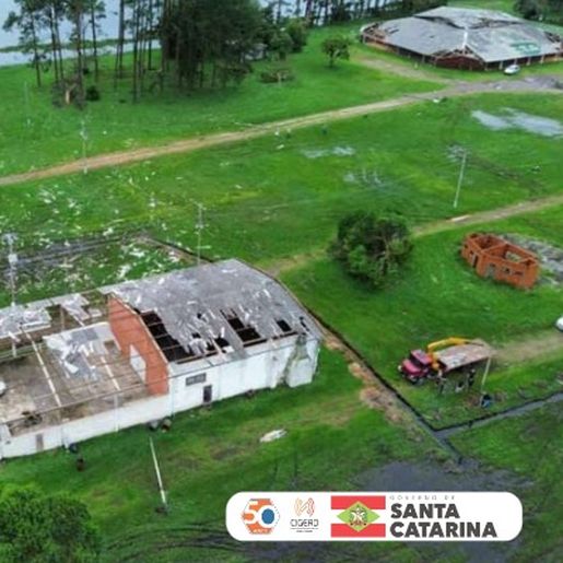 Defesa Civil confirma que tornado provocou danos em municípios de Santa Catarina