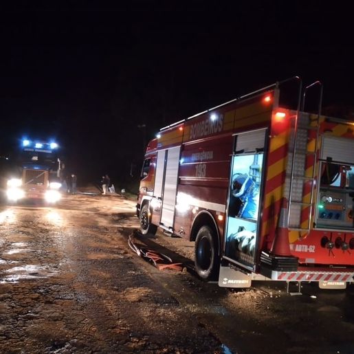 BR-163 fica bloqueada por 2h após acidente em Guaraciaba