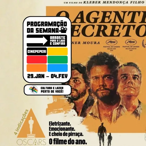 "Agente Secreto", sucesso brasileiro indicado ao Oscar, volta à tela do Cine Peperi