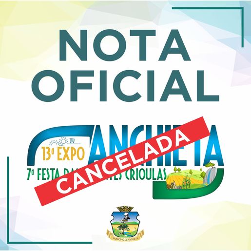 Expo Anchieta e Festa das Sementes São canceladas devido à rejeição de projeto