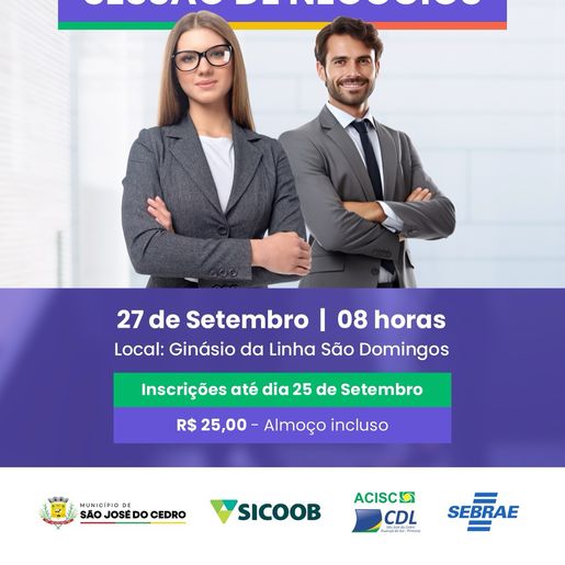 Expo Cedro 2025: Empresas da região convidadas para Sessão de Negócios em São José do Cedro