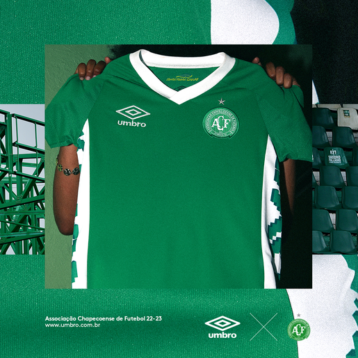 Umbro e Chape lançam novos uniformes em homenagem aos 105 anos de Chapecó