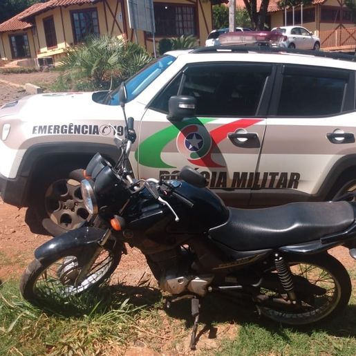 PM recupera motocicleta com registro de furto em Iporã do Oeste