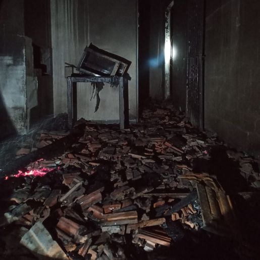 Morador passa mal em incêndio em casa de Tunápolis