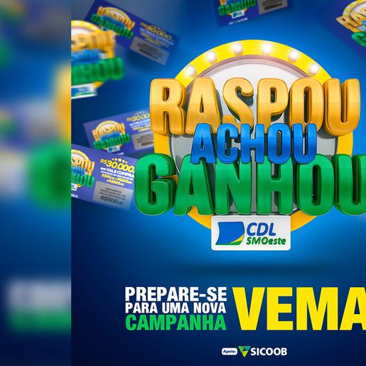 SMO: Campanha Raspou, Achou, Ganhou da CDL bate recorde em adesão