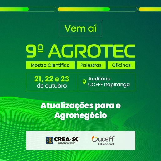Atualizações para o agronegócio será o tema do nono Agrotec