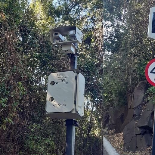 Radar é atingido com diversos tiros na BR-282 entre Xaxim e Cordilheira Alta