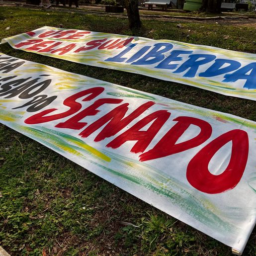 SMO: Cerca de 100 pessoas participam de manifestação contra Alexandre de Moraes