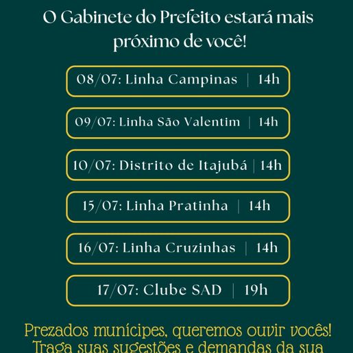 Município lança programa “Fala Descanso” para o planejamento participativo da gestão