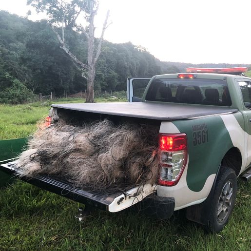 Período da Piracema encerra na região com aumento no número de apreensões de material de pesca