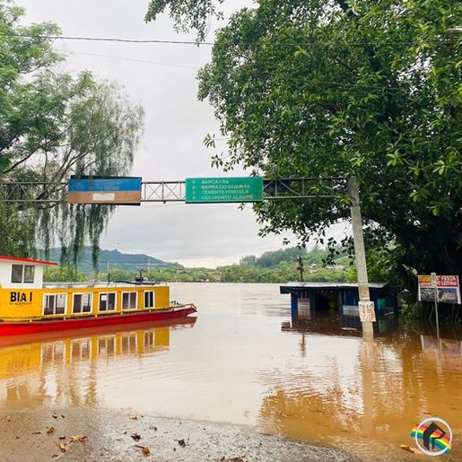 Nível do Rio Uruguai em Itapiranga deve estabilizar nas próximas horas, conforme bombeiros