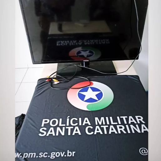 Homem é preso por receptação de televisor furtado em creche de SMOeste