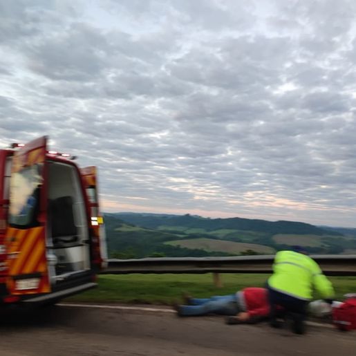 Motociclista sofre ferimentos em queda no interior de Itapiranga