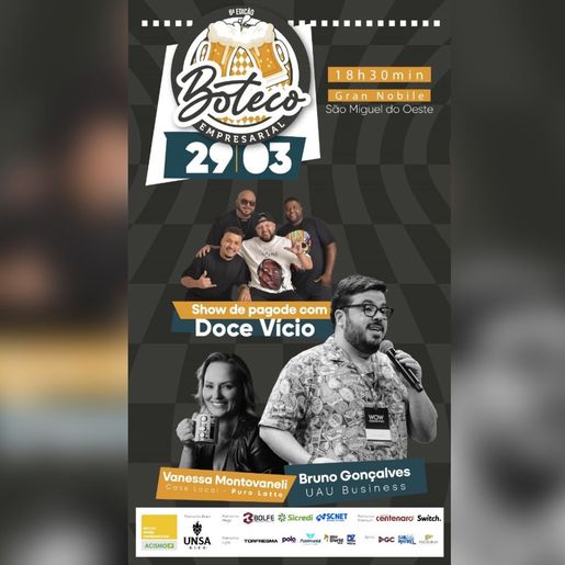 Acismo define data do Boteco Empresarial 2025, que chega à sexta edição