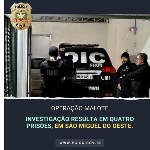 SMO: Polícia conclui inquérito e prende quatro suspeitos de assalto em mercado