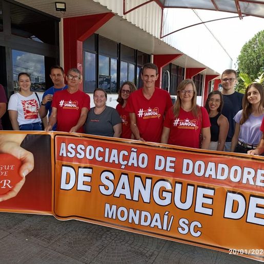 Grupo de doadores de sangue de Mondaí conta com cerca de 300 associados