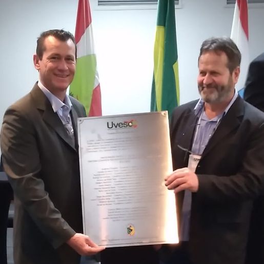 Vereadores de Bandeirante participam de seminário da UVESC