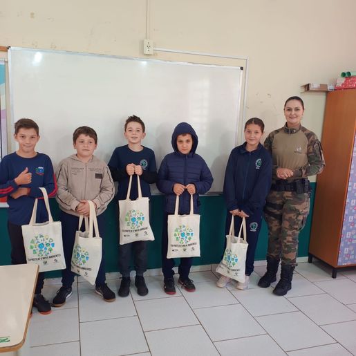 Polícia Ambiental inicia projeto PROA em escolas do interior de Guaraciaba
