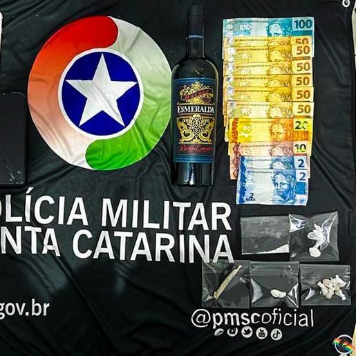 PM prende três pessoas por tráfico de drogas em São Miguel do Oeste