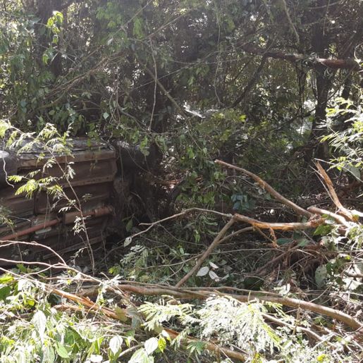 Veículo com placas de Guaraciaba se envolve em acidente na BR-282