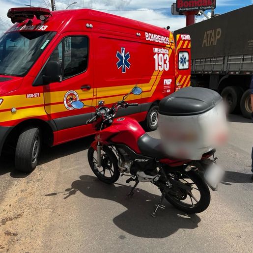 Motociclista fica ferido em acidente na Willy Barth, em São Miguel do Oeste