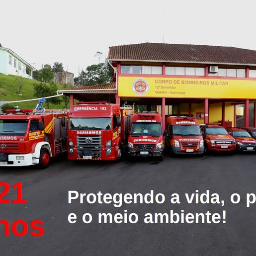 Corpo de Bombeiros comemora 21 anos de atividades em Itapiranga