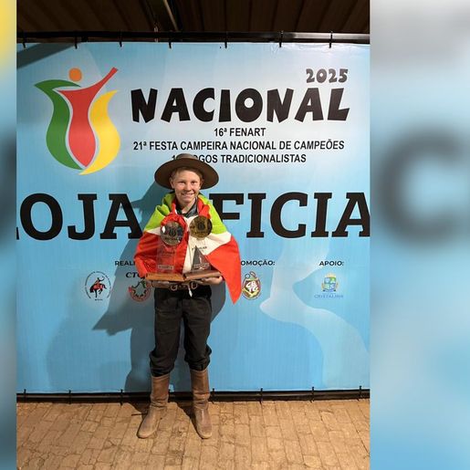 Crianças de Romelândia fazem história em competição nacional de laço em Goiás