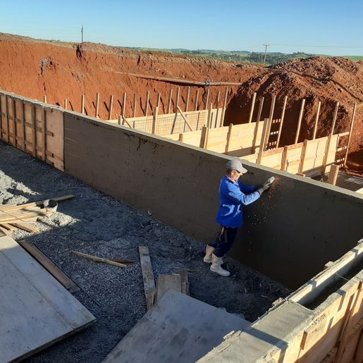 Construção da estação de tratamento de efluentes está em ritmo acelerado