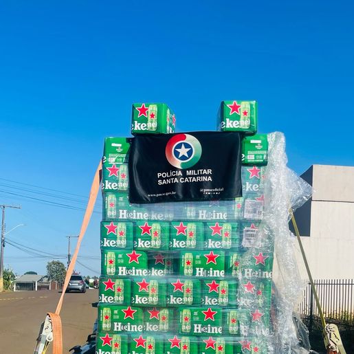 Carga de R$ 21 mil em cerveja é apreendida pela PM em Dionísio Cerqueira
