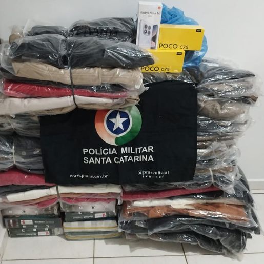 Polícia Militar apreende mercadorias de descaminho em Saltinho