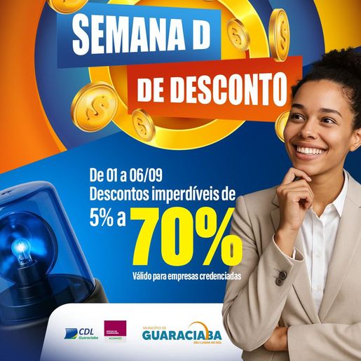 Guaraciaba prepara Semana D com 70 empresas e sorteio de carro zero