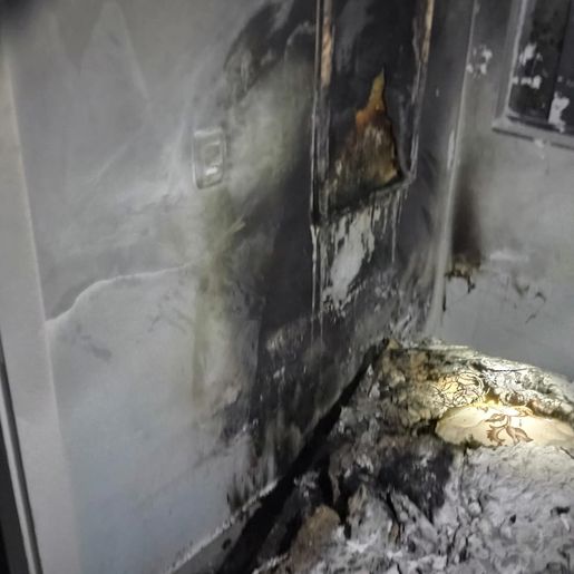 Fogo atinge apartamento no centro de Palmitos