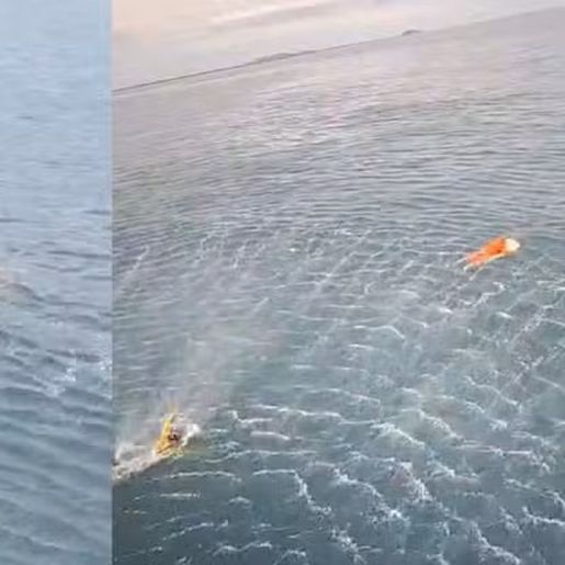 Pescador resgatado agarrado a porta de geladeira passou 17 horas à deriva em SC