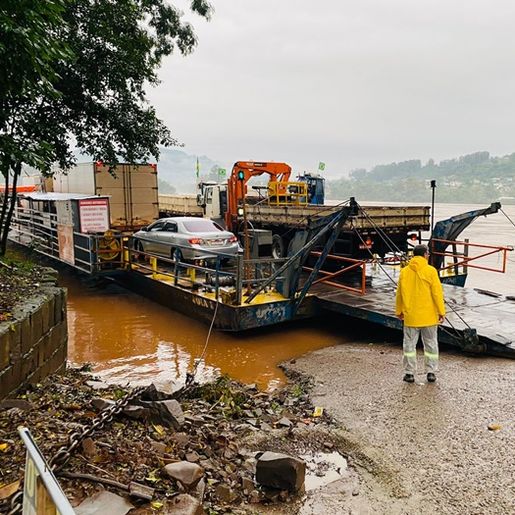 Itapiranga enfrenta a terceira cheia do Rio Uruguai em 45 dias