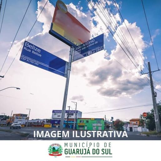 Prefeitura de Guarujá do Sul busca modernizar sinalização de ruas com o programa "Adote uma Placa"