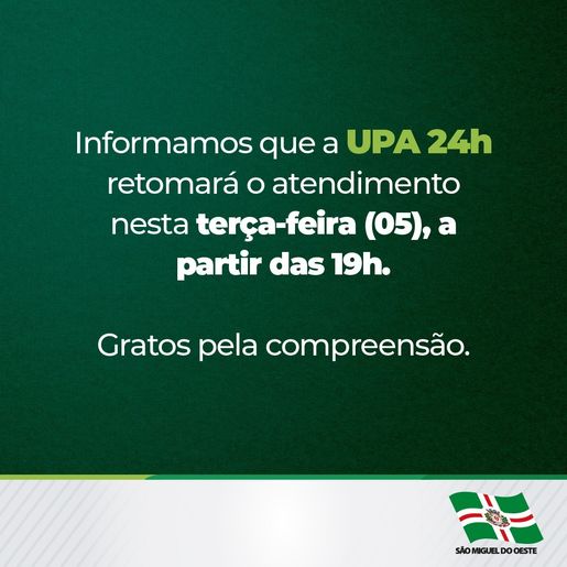 UPA de SMO reabre nesta terça após rompimento de caixa d'água