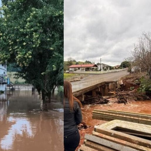 Palmitos decreta situação de emergência após fortes chuvas causarem inundações e prejuízos