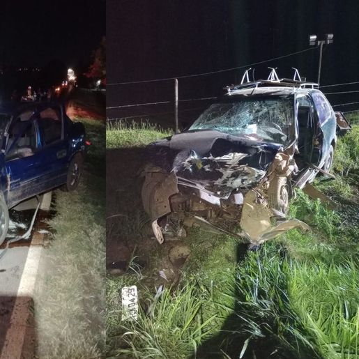 Motoristas morrem após colisão frontal entre carros de passeio no Oeste