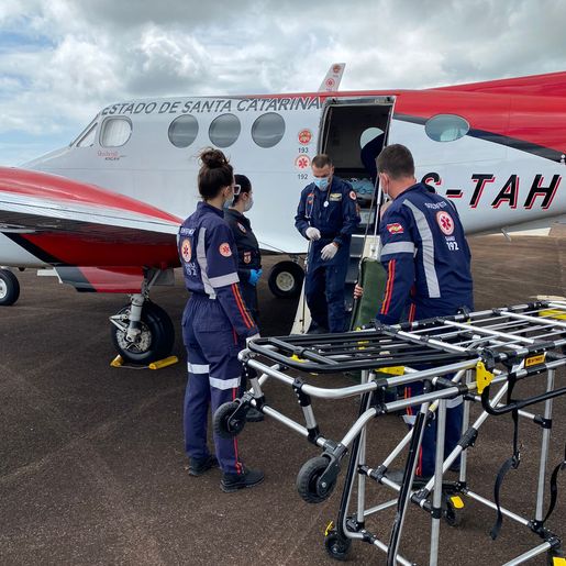 Paciente de Itapiranga vítima de queimadura é transferido para Hospital de Lages