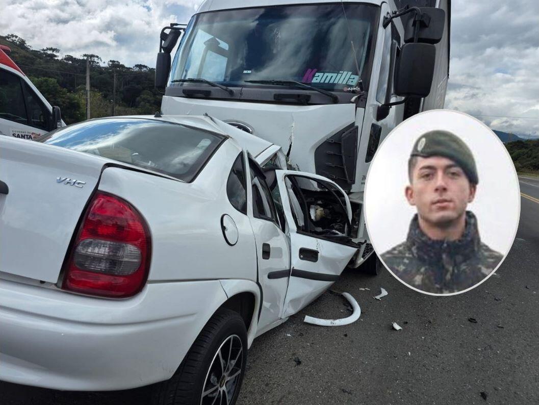 Jovem que morreu em acidente na BR-282 era cabo do Exército