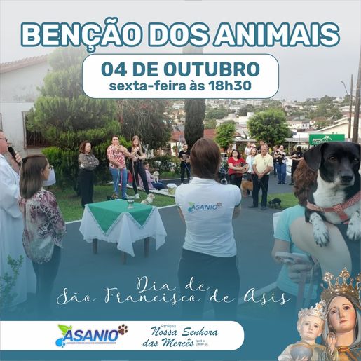 Benção dos animais será realizada nesta sexta feira em Iporã do Oeste