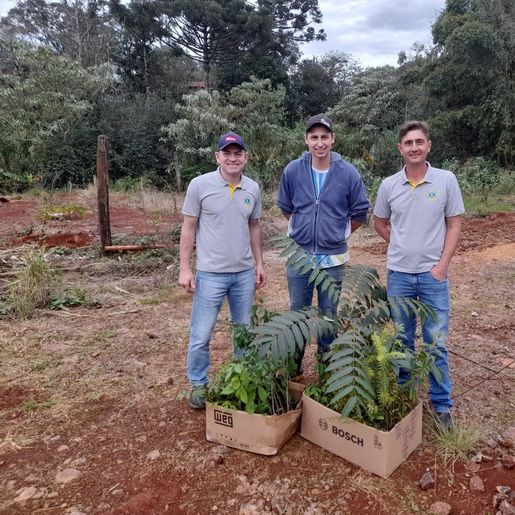 Lions Clube de Iporã do Oeste realiza nova etapa do Projeto 10 mil Árvores