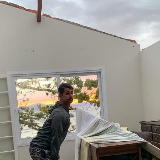 VÍDEO: Empresário de SC dá aula de otimismo após ciclone destruir sua casa