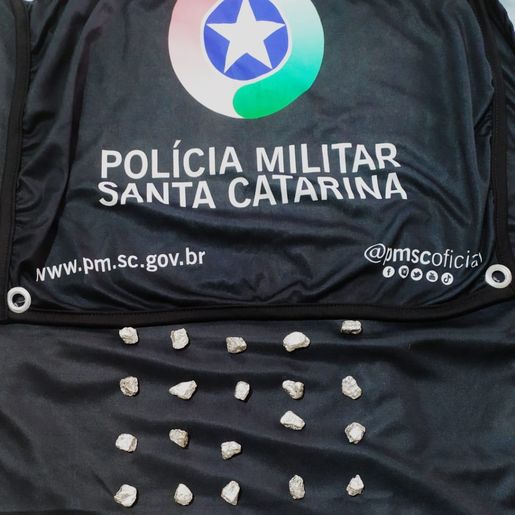 Cão encontra droga enterrada em área de mata em São Miguel do Oeste