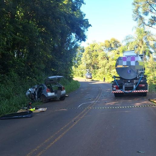 Colisão frontal na SC-159 deixa um morto em Planalto Alegre