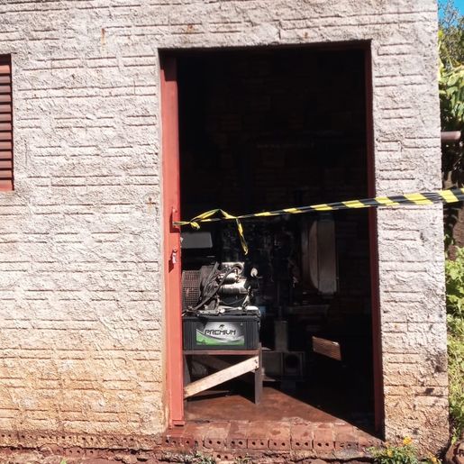 Bombeiros combatem incêndio em gerador de energia, em Mondaí