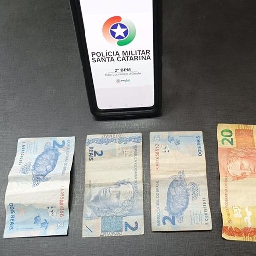 Homem rouba R$ 1 mil de sua esposa dentro de loja em São Lourenço do Oeste