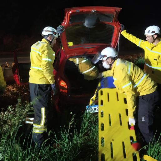Saída de pista na SC-157 deixa uma pessoa ferida