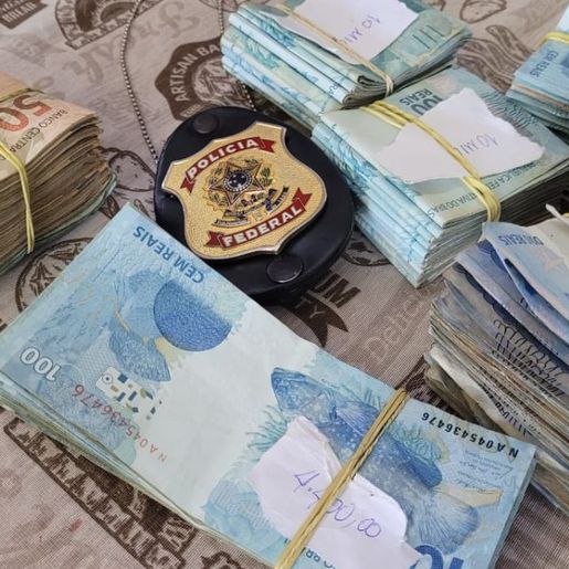 PF aprende reais, pesos e dólares de grupo contrabandista que atuava na região